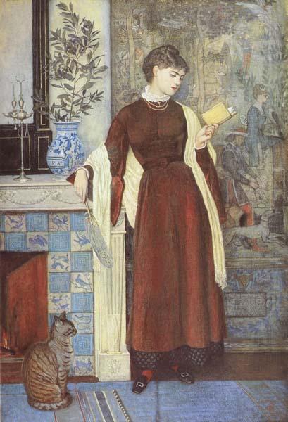 At Home:A Portrait (mk46), Walter Crane,RWS